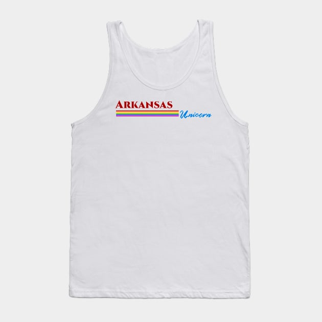 Arkansas Unicorn Gift Tank Top by Easy On Me